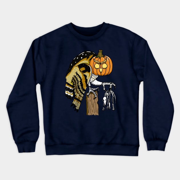 Jack-Owlantern Crewneck Sweatshirt by SNK Kreatures